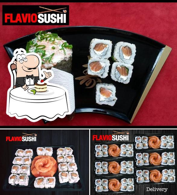 Flávio Sushi provê uma escolha de pratos doces