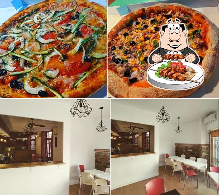 Посмотрите на эту фотографию, где видны еда и внутреннее оформление в I LOVE PIZZA OROPESA TOLEDO