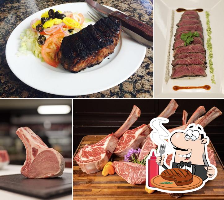 Order meat dishes at Jimmy Ps Butcher Shop & Deli