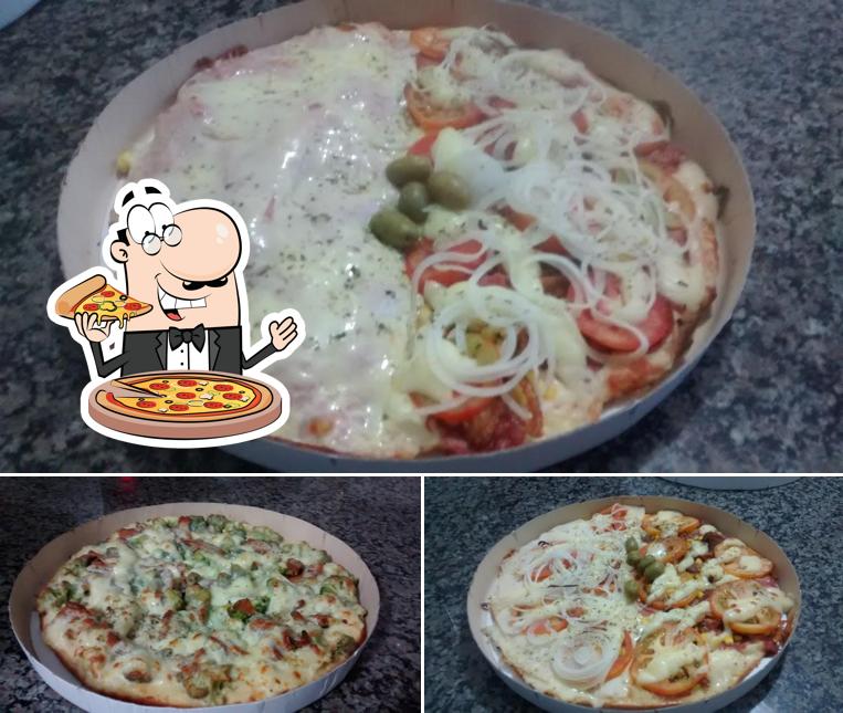 Consiga diferentes tipos de pizza