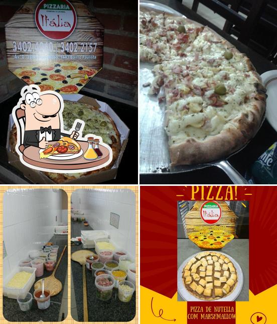 No Pizzaria Itália, você pode degustar pizza