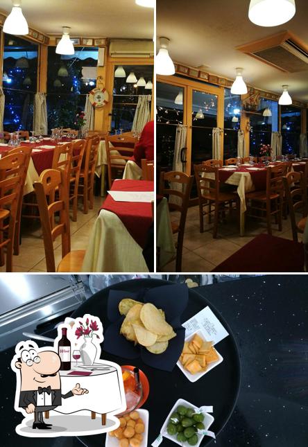 The image of dining table and food at Ristorante Pizzeria Chalet Primavera