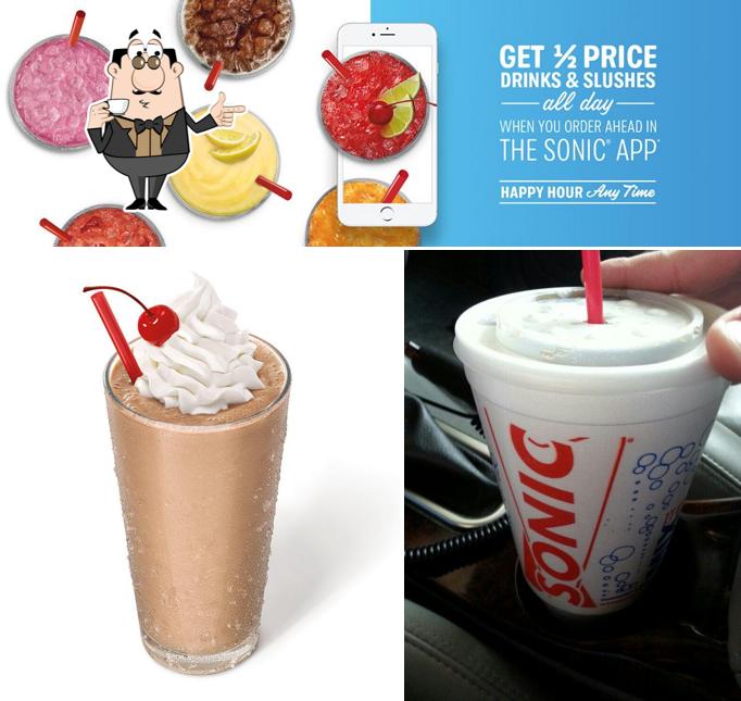 Enjoy a beverage at Sonic Drive-In