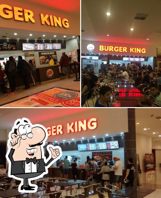 The interior of Burger King