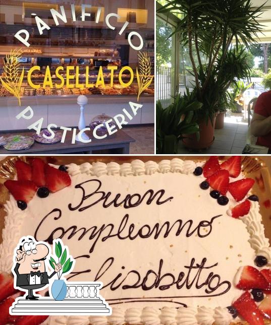 La immagine di esterno e torta da Panificio Pasticceria Casellato - Santa Maria del Rovere