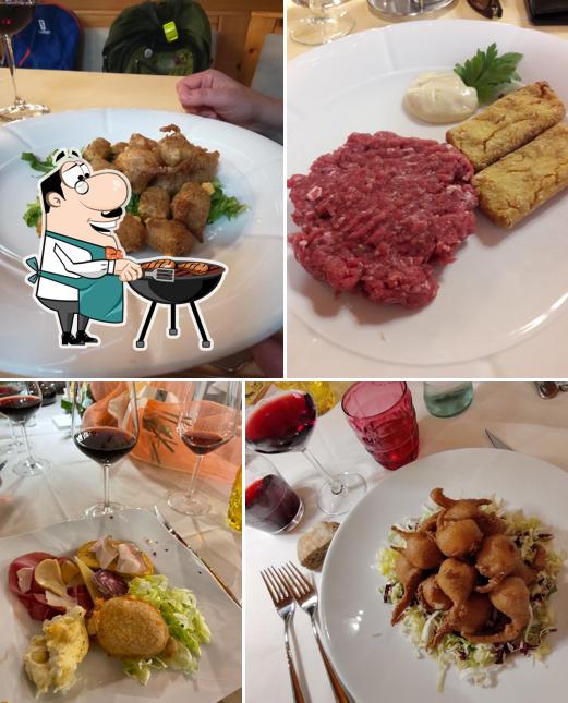 Hotel Franca & Trattoria San Sebastiano serve piatti di carne