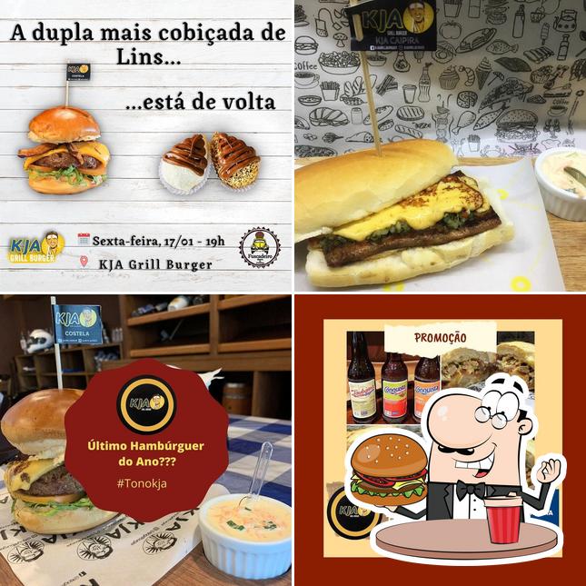 Os hambúrgueres do KJA GRILL BURGER irão satisfazer diferentes gostos