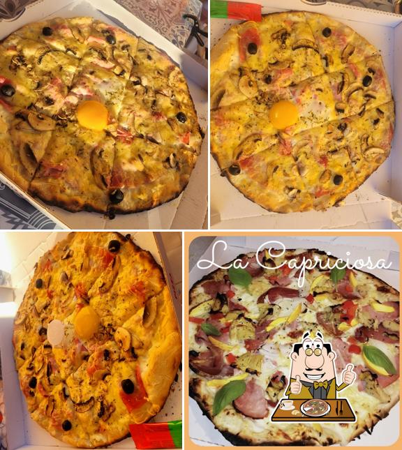 Choisissez des pizzas à La Caponata