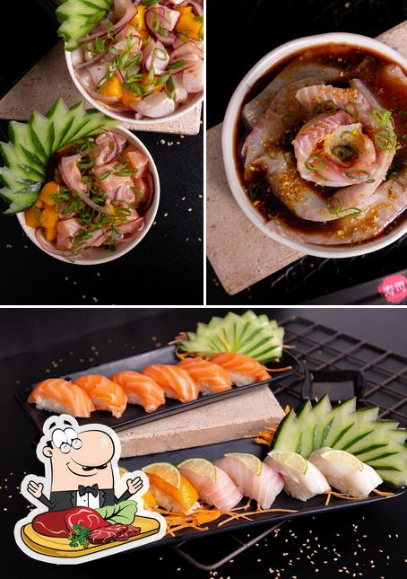 Escolha pratos de carne no Danket Sushi