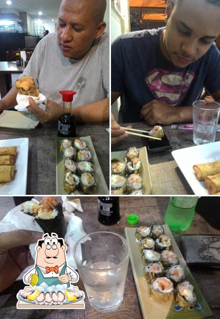 Ostras em Sushi Yaki