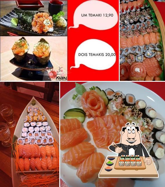 Escolha diversas opções de sushi