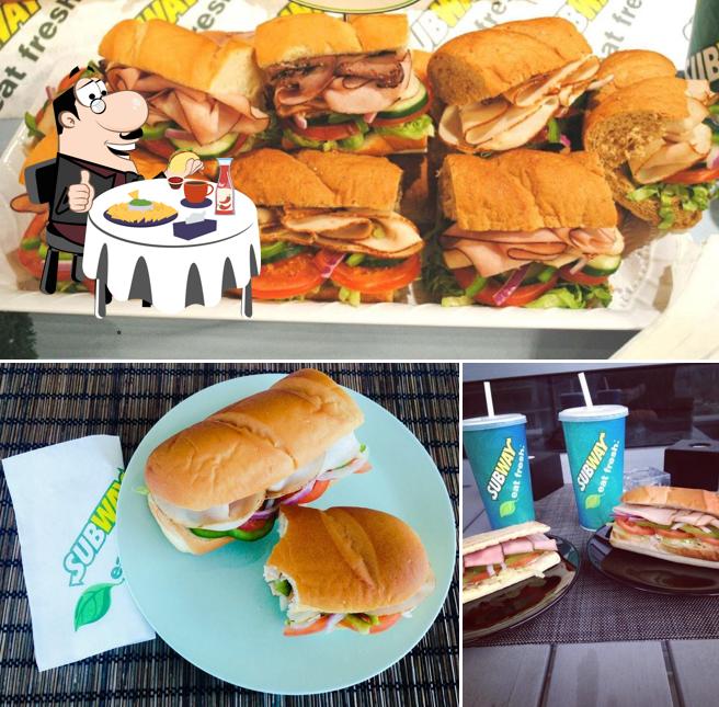 Get a burger at Subway