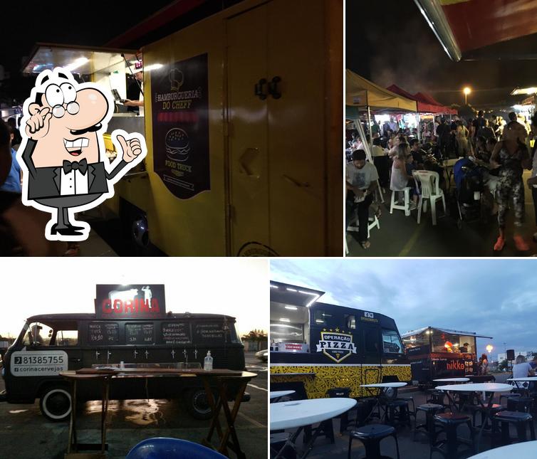 O interior do Food Trucks Park Sul