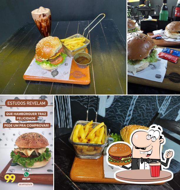 Consiga um hambúrguer no Gold's Burguer