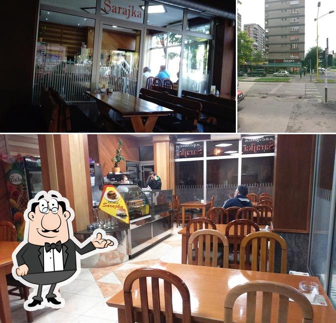 Voici la photo représentant la intérieur et extérieur sur Restoran Sarajka