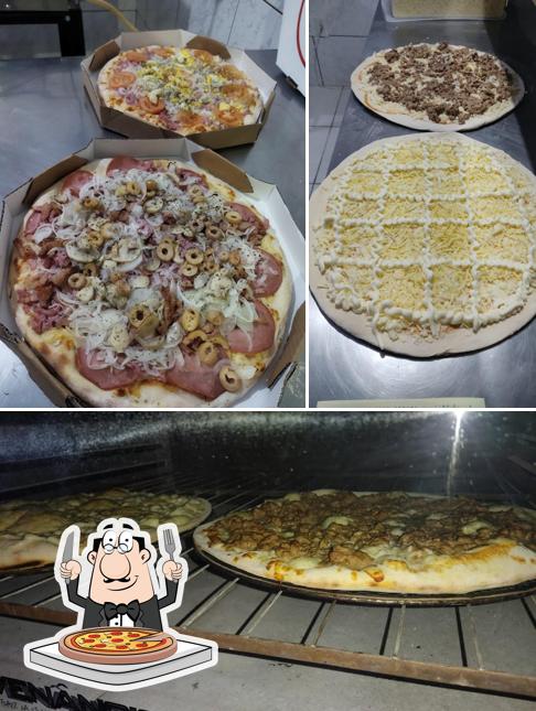 Peça diversos estilos de pizza