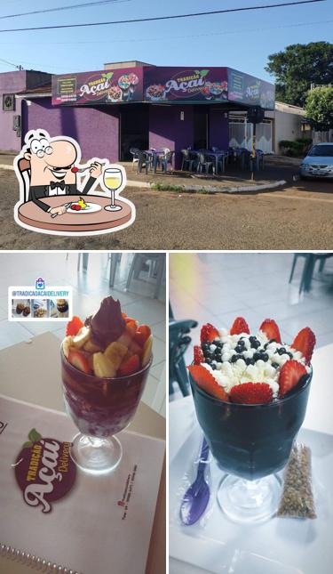 Dê uma olhada a foto ilustrando comida e exterior no Tradição Açaí Delivery