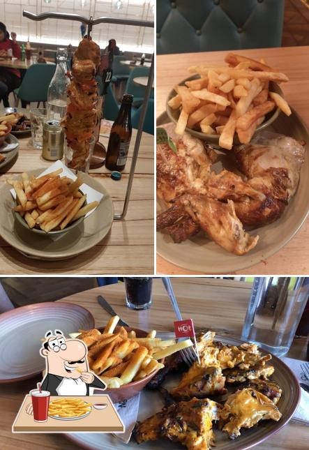 Taste French-fried potatoes at Nando's Courtenay Place