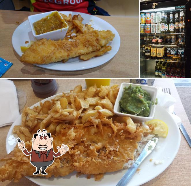 The picture of Bennett's Fish and Chips’s food and beer
