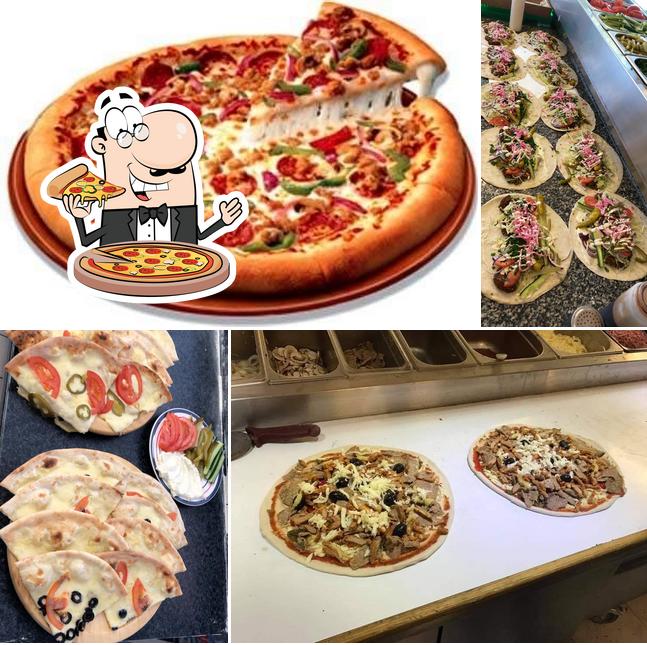 Get pizza at Kirseberg Falafel
