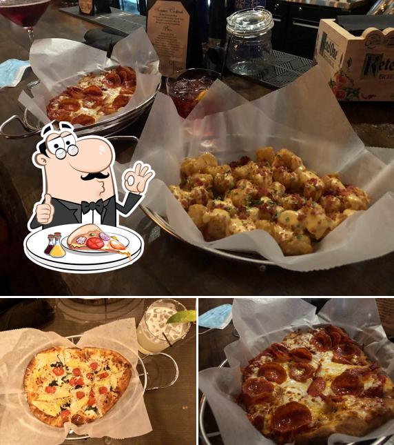 Order pizza at Vesper Atlanta