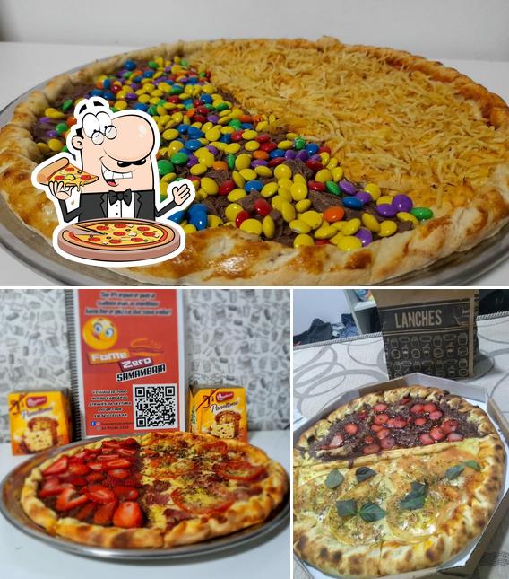 Peça pizza no Fome zero pizzaria e Hamburgueria