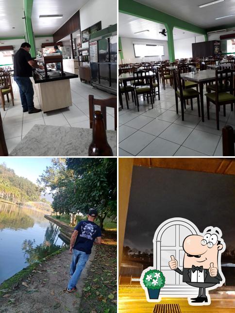 Entre diferentes coisas, exterior e interior podem ser encontrados no Restaurante E Pousada Mirim