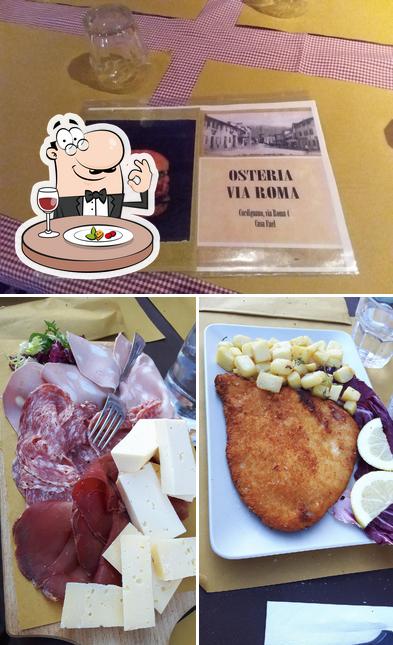 Еда в "Osteria Via Roma"