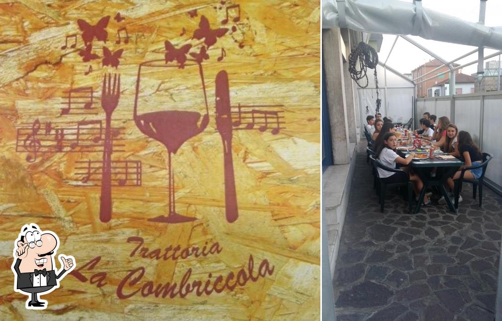 Gli interni di trattoria la combriccola