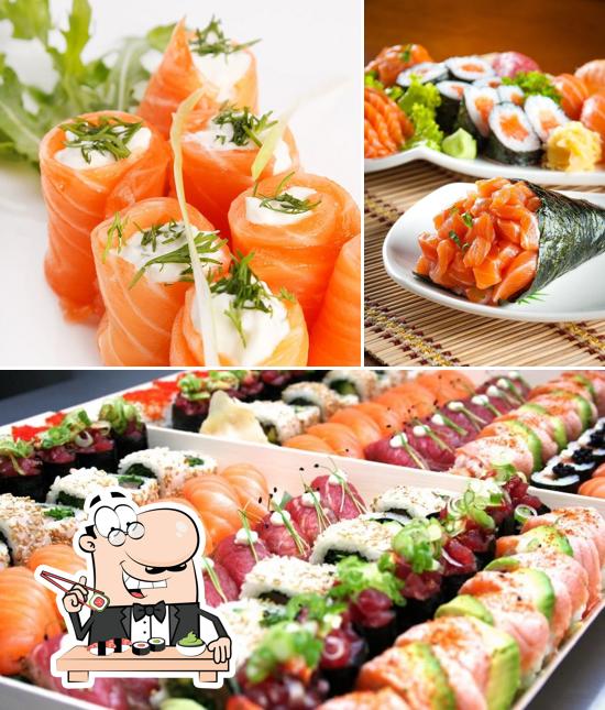 Prove diversas opções de sushi