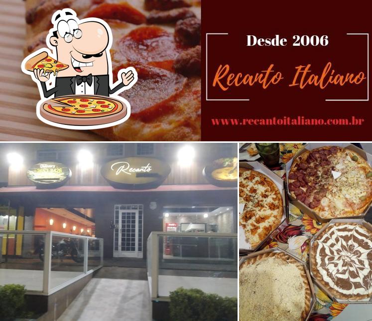 Escolha pizza no Pizzaria Recanto Pinhais