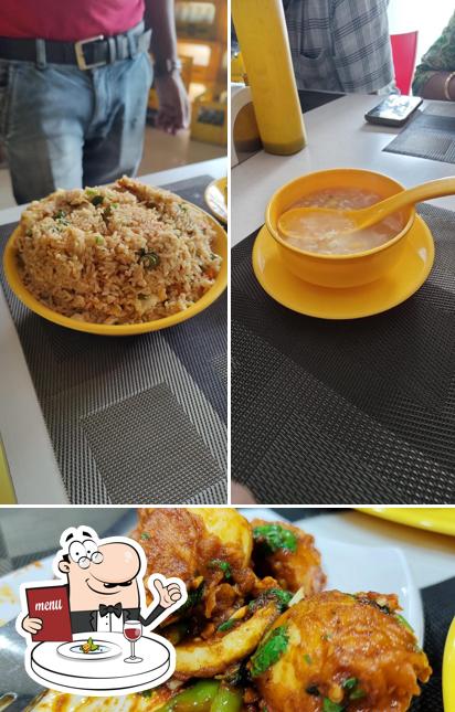 Food at Sharada's Chinese Restaurant