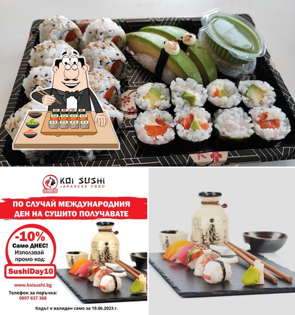 Commandez de nombreuses options de sushi