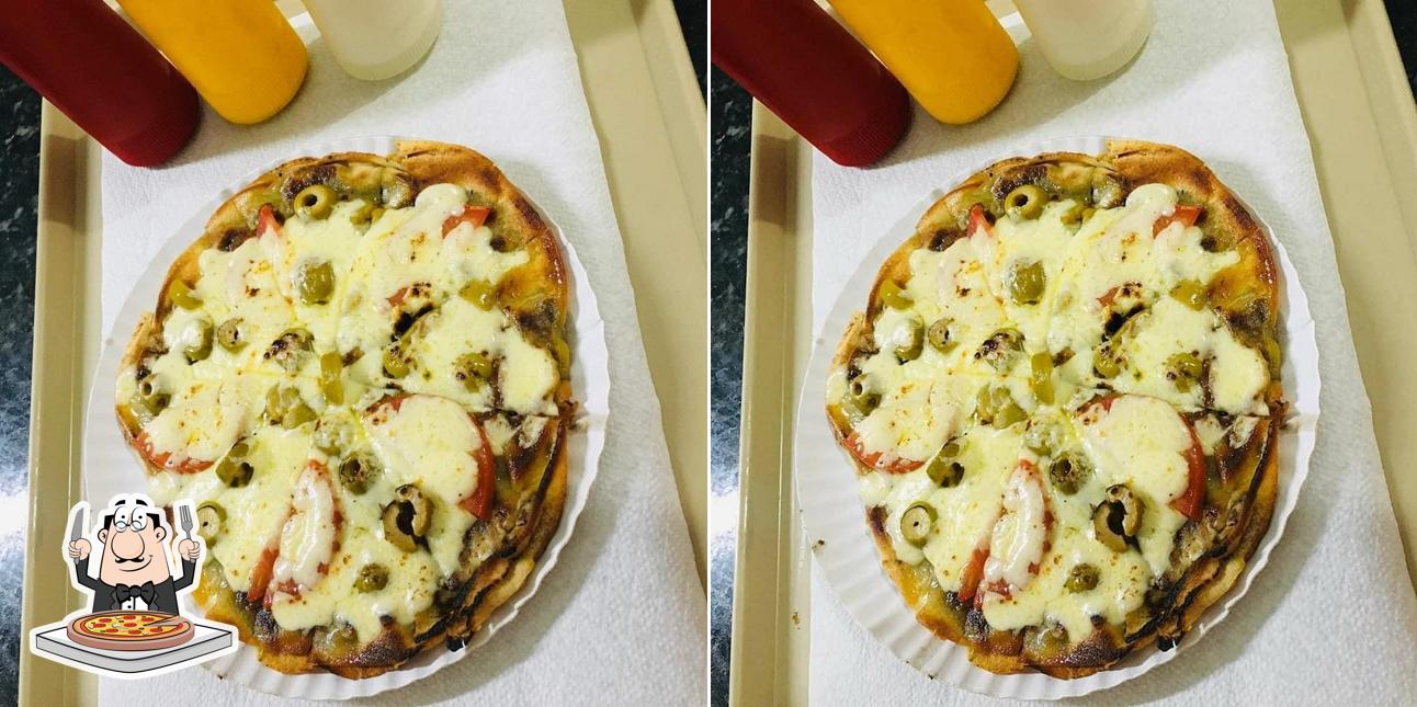 Escolha pizza no Shawerma Lanches Árabe