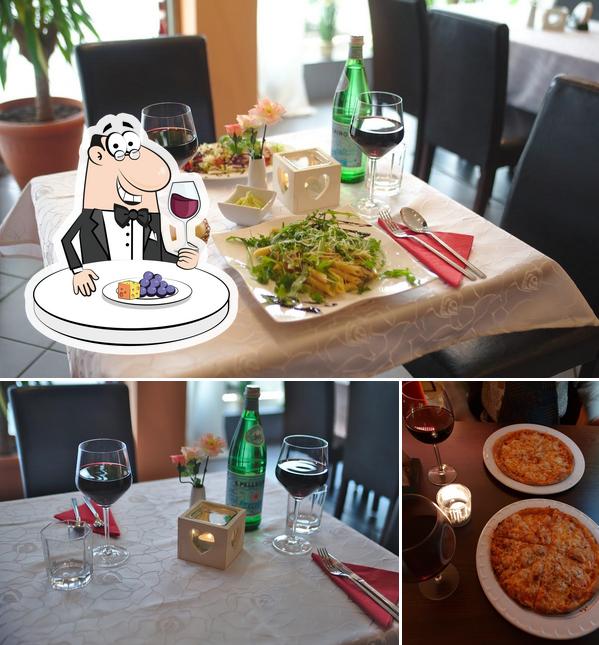 Il est fort sympathique de prendre un verre de vin à Pizzeria Salvatore