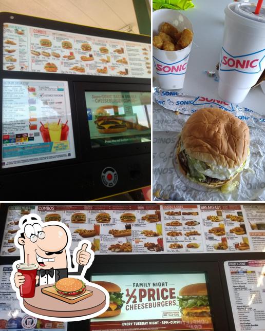 Try out a burger at Sonic Drive-In