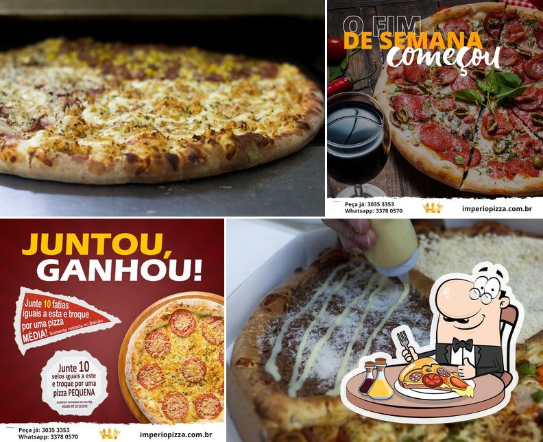 Consiga diferentes tipos de pizza