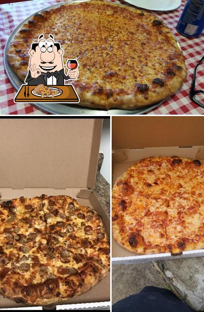 Try out pizza at Louie's Pizza Restaurant