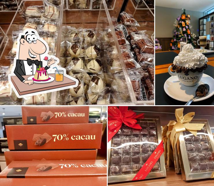 LUGANO - Chocolataria e Cafeteria provê uma gama de pratos doces