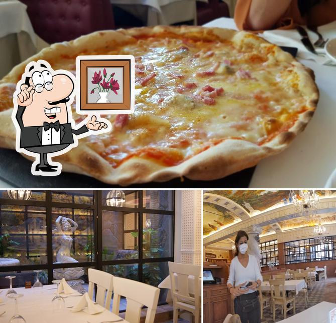 Entre la variedad de cosas que hay en La Piemontesa Batán también tienes interior y pizza
