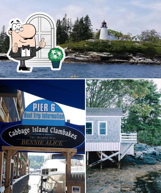 Cabbage Island Clambakes, 60 Commercial St in Boothbay Harbor