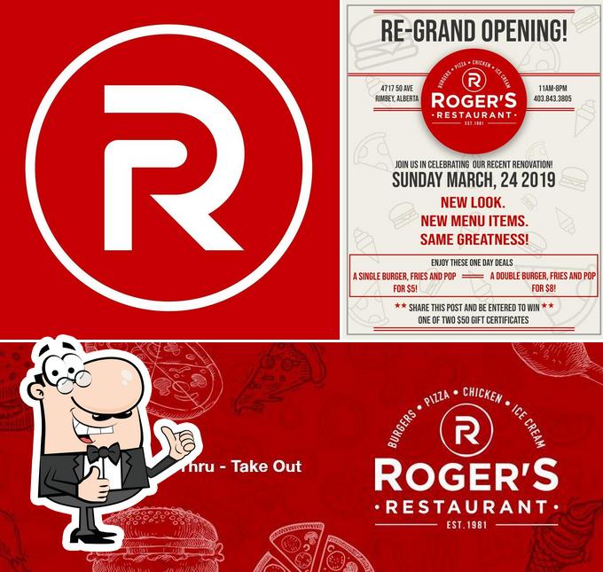 Look at this image of Roger's Drive-In Restaurant