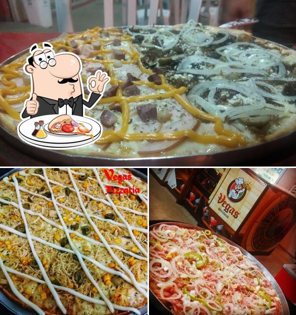 Peça diversos variedades de pizza