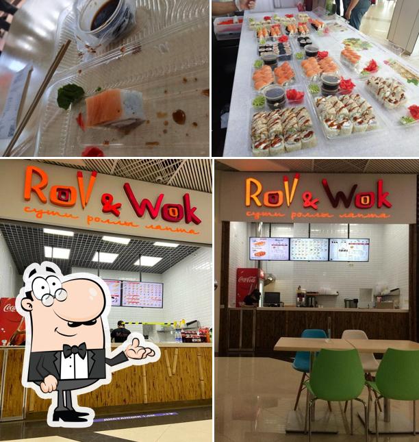 Помимо прочего, в Roll & Wok есть внутреннее оформление и еда