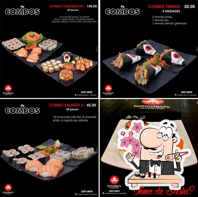 Experimente diversas opções de sushi