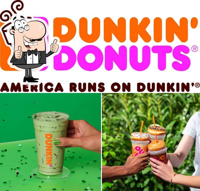 See this pic of Dunkin'