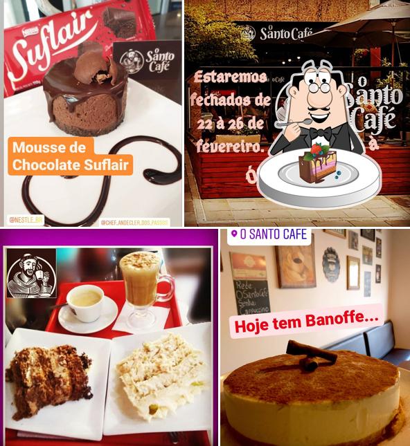 Bolo de chocolate em O Santo Café