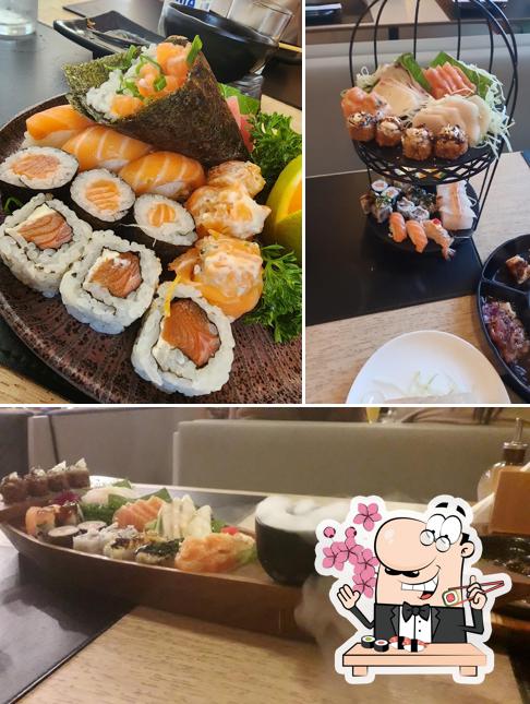 Escolha diversas opções de sushi