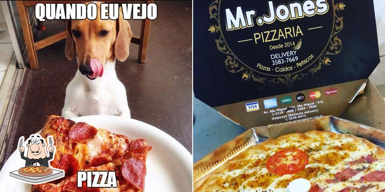 Consiga pizza no Mr. Jones Pizzas & Tal