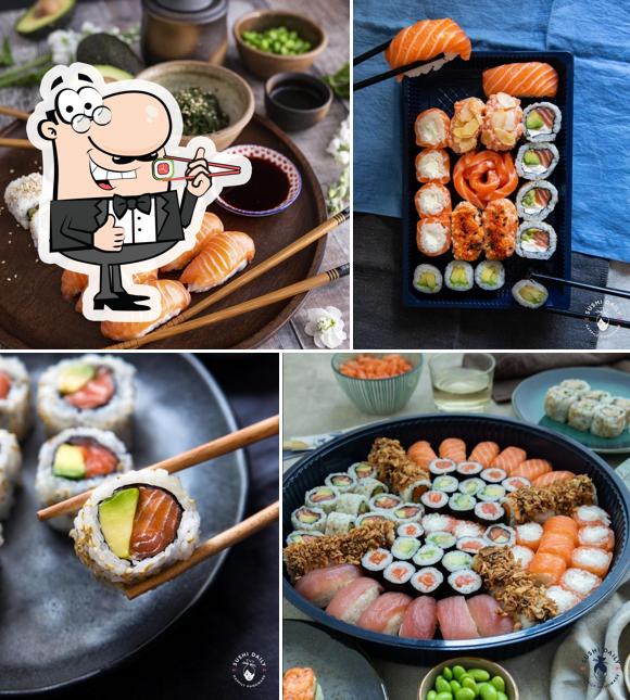 Scegli le diverse opzioni di sushi